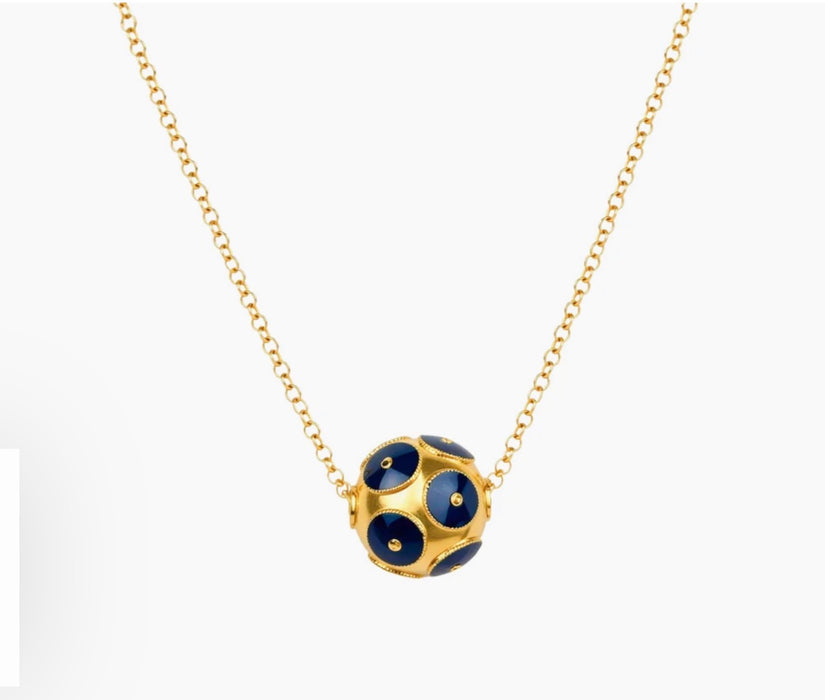Viana Conta Blue Necklace
