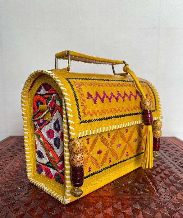 Handmade Leather Hut Bag