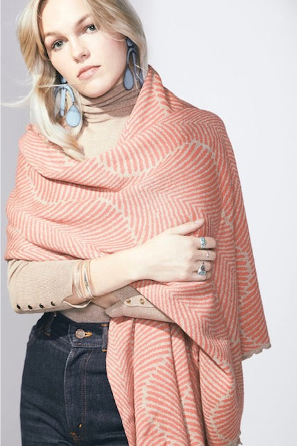 Modern Jacquard Knitted Wraps
